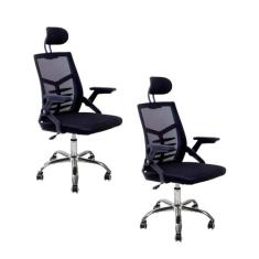 Cadeira Escritório Executiva Diretor Relax Ergonômica Preto - Oficial 