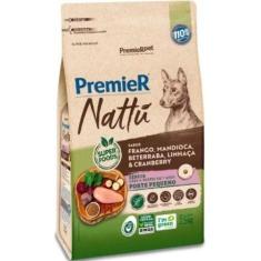 Ração Premier Nattu Cães Sênior Porte Pequeno Mandioca 2,5kg - Premier