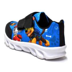 Tenis Masculino De Led Patrulha Canina Meninos + Chinelo Oculos Relogi