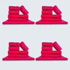 Jogo De Toalhas 24 P?s Cole??o Montreal 100% Algod?o Rosa