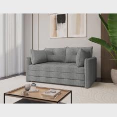 Sofá Cama Casal para Sala de Estar 02 Lugares 167cm Madri Grafite