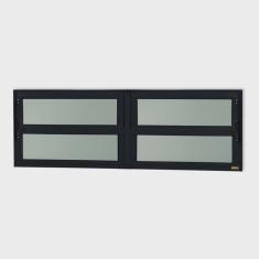 Janela de Alumínio Basculante 2 Seções 40x150cm Vidro Mini Boreal Elite Brimak