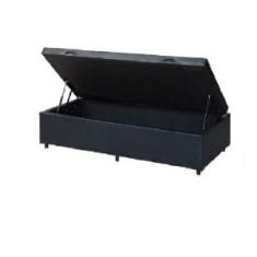 Cama Box Baú Solteirão King Linhão Preto