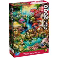 Quebra Cabeça Puzzle Vilarejo Das Fadas 2000 Peças Grow