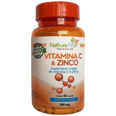 Vitamina C e Zinco 60 Cápsulas 500mg - NathurePro