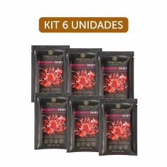 Kit 6X: Red Berry Whey Sachê Essential Nutrition 30G