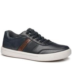 Tênis Casual Pegada Masculino em Couro Blue 111502-04-Masculino