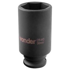 Soquete Sextavado de Impacto Longo Encaixe 1/2" 30mm Aço Cromo - Vonder