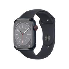 Apple Watch Series 8 45mm Gps + Cellular Caixa Meia-Noite Alumínio Pul