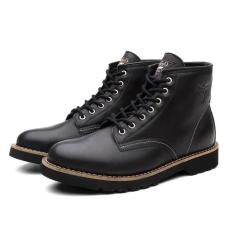 Bota Coturno Masculino Dublin Couro Casual Black Boots