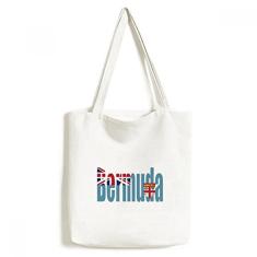 Bolsa de lona com nome da bandeira do país, bolsa de compras casual