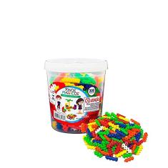 BLOCO DE MONTAR PINOS TOYS COM 300 PEÇAS