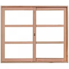 Janela de Madeira de Correr 100x120cm Com Caixilho 8,5cm EWK 290 Rondosul Marroml