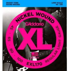 Encordoamento Para Baixo 4 Cordas 045 Exl-170 - D Addario