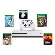 Microsoft Xbox One S 1tb Standard Cor  Branco Com Jogos Xbox One