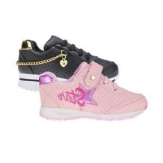 Tênis Infantl de Menina Escolar - KIT 2 PARES Tam 24 ao 34-Feminino