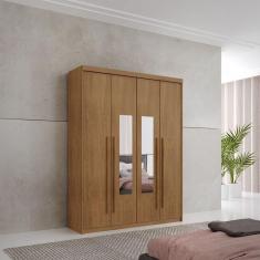 Guarda-roupa Veracruz 4 Portas com Espelho Naturalle