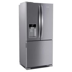 Refrigerador Brastemp Frost Free French Door Água e Gelo na Porta 515 Litros Inox BRH85AK