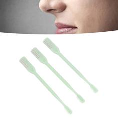 Aparador manual de pelos do nariz, 3 peças de aparador de pelos do nariz, cabeças duplas, rotação de 360 graus, limpeza profunda, aparador de pelos do nariz