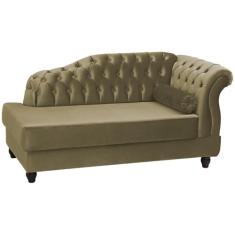 Recamier Diva Chaise Capitone 160 cm Pes MDF Gane SL 945 Veludo Peer