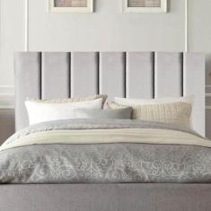 Cabeceira Estofada Cama Box Solteiro 90 cm Taís Veludo - Online Confor