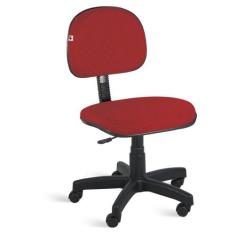 Cadeira Ágata Secretária Giratória Tecido - Ideaflex,  Vermelho