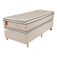 Cama Box Solteiro (Box + Colchão) 78x188x75 Ouro Prorelax Molas Ensaca