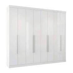 Guarda-Roupa Casal Havana VIP 8PT 4GV Branco - Santos Andirá, Branco