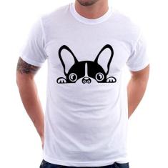 Camiseta Cachorro Boston Terrier - Foca na Moda, Branco, G