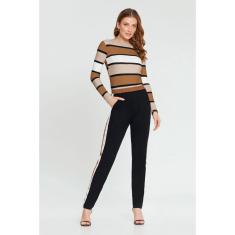 Blusa Manga Longa Lunender Marrom Groot