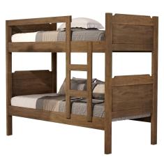 Beliche Kassandra Solteiro Castanho Com Colchões