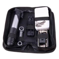Kit Reparo Remendo Ferramenta Bicicleta + Bomba Encher Pneus - Bellato