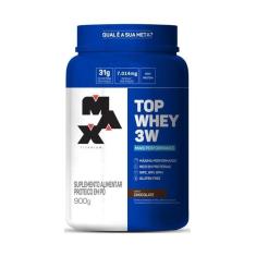 Top Whey 3W (900g) - Sabor: Mais Performance - Chocolate - Max Titaniu