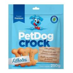 Biscoito PetDog Crock Para Cães Filhotes - 250 Gramas