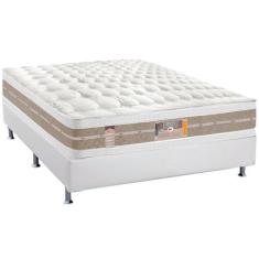 Cama Box Casal: Colchão Molas Ensacadas Castor Pocket Silver Star Air 