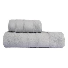 2 Peças Jogo de Toalhas Grandes 100% Algodão 1 Banho 1 Rosto - Bella E