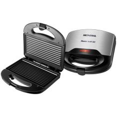 Sanduicheira Master Grill Mondial Preto e Inox 750W S-20