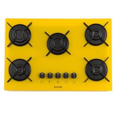 Fogão Cooktop Fornello 5 Bocas Acendimento Automático