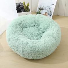 Cama para cães de gato, cama para animais de estimação para cães pequenos, camas de almofada para animais de estimação para dormir melhoradas e aconchegantes, antiderrapante lavável à máquina, diâmetro da luz 28 cm