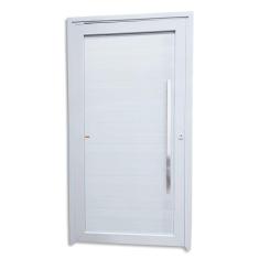 Porta de PVC Pivotante Lambri 216x130cm Tecplus100 Brimak Branco