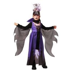 Fantasia Halloween Malévola Infantil Feiticeira Maligna Luxo