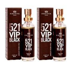 Perfume Masculino 521 VIP Black 15ml - Kit 2 - Amakha Paris