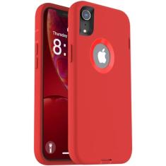 ORIbox Capa compatível com iPhone XR, capa fosca translúcida com bordas macias, leve