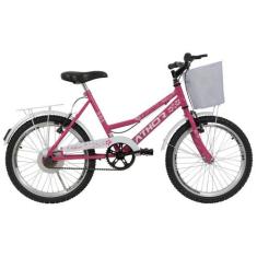 Bicicleta Infantil Feminina Athor Nature Aro 20 Com Cesto