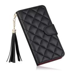 Capa carteira de couro flip para iPhone 14 13 15 Pro Max 11 Xr Xs X Capa, HYL Black, para 7Plus ou 8 PLUS