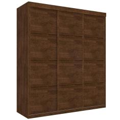 Roupeiro Casal Três Portas Correr Veneza Malbec