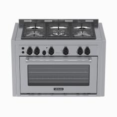 Fogao de Embutir 5 Bocas Venax Temis Inox Gas GLP 127 V