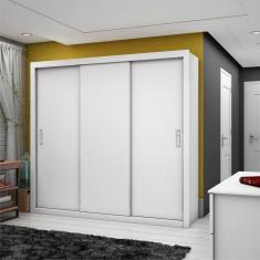 Guarda Roupa Casal 3 Portas de Correr 4 Gavetas Ilhéus Carioca Móveis