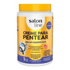 Creme Para Pentear Brilho Umidificado 1kg Salon Line