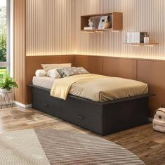 Cama Box Juvenil Solteiro com 2 Gavetas Deva Yescasa
